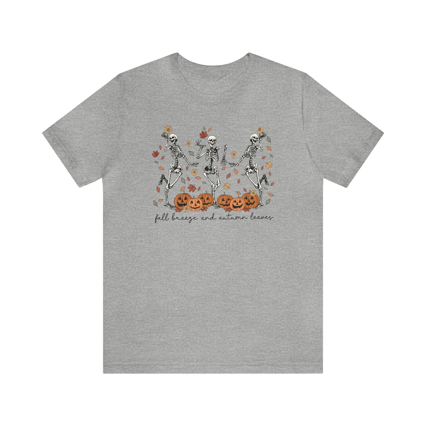 Fall Breeze and Autumn Leaves Adult T-Shirt