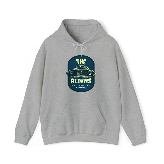 The Aliens Are Coming Adult Hoodie