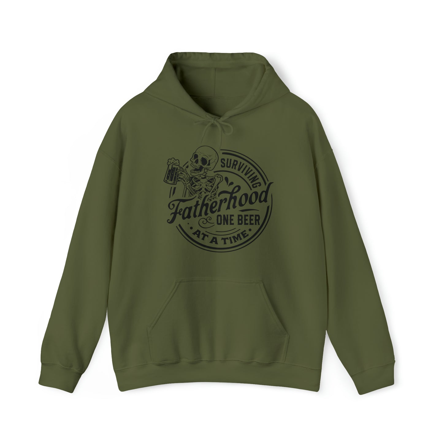 Surviving Fatherhood One Beer At A Time Adult Hoodie