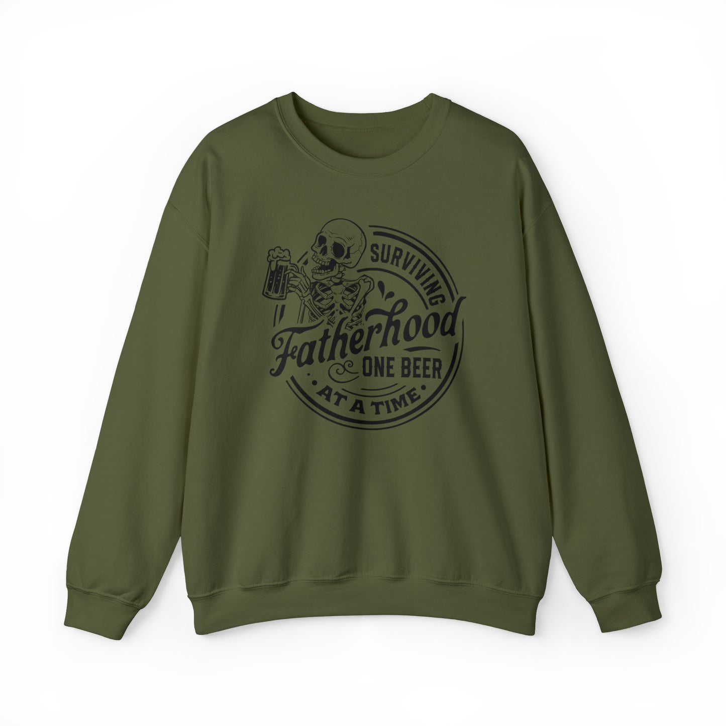 Surviving Fatherhood One Beer At A Time Adult Sweatshirt