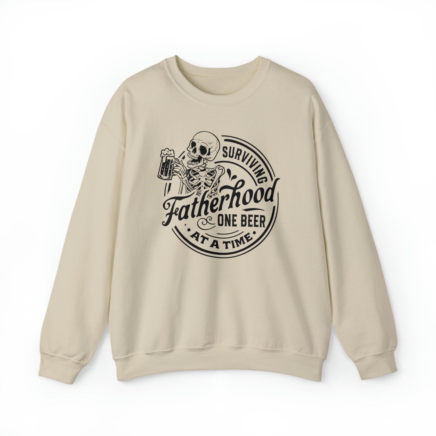 Surviving Fatherhood One Beer At A Time Adult Sweatshirt