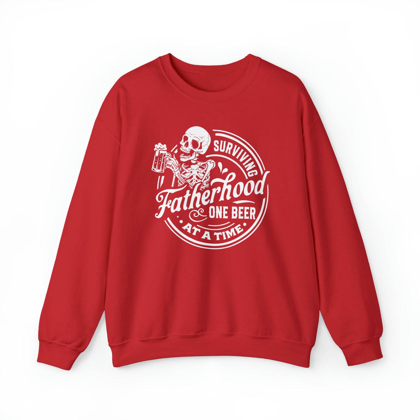 Surviving Fatherhood One Beer At A Time Adult Sweatshirt